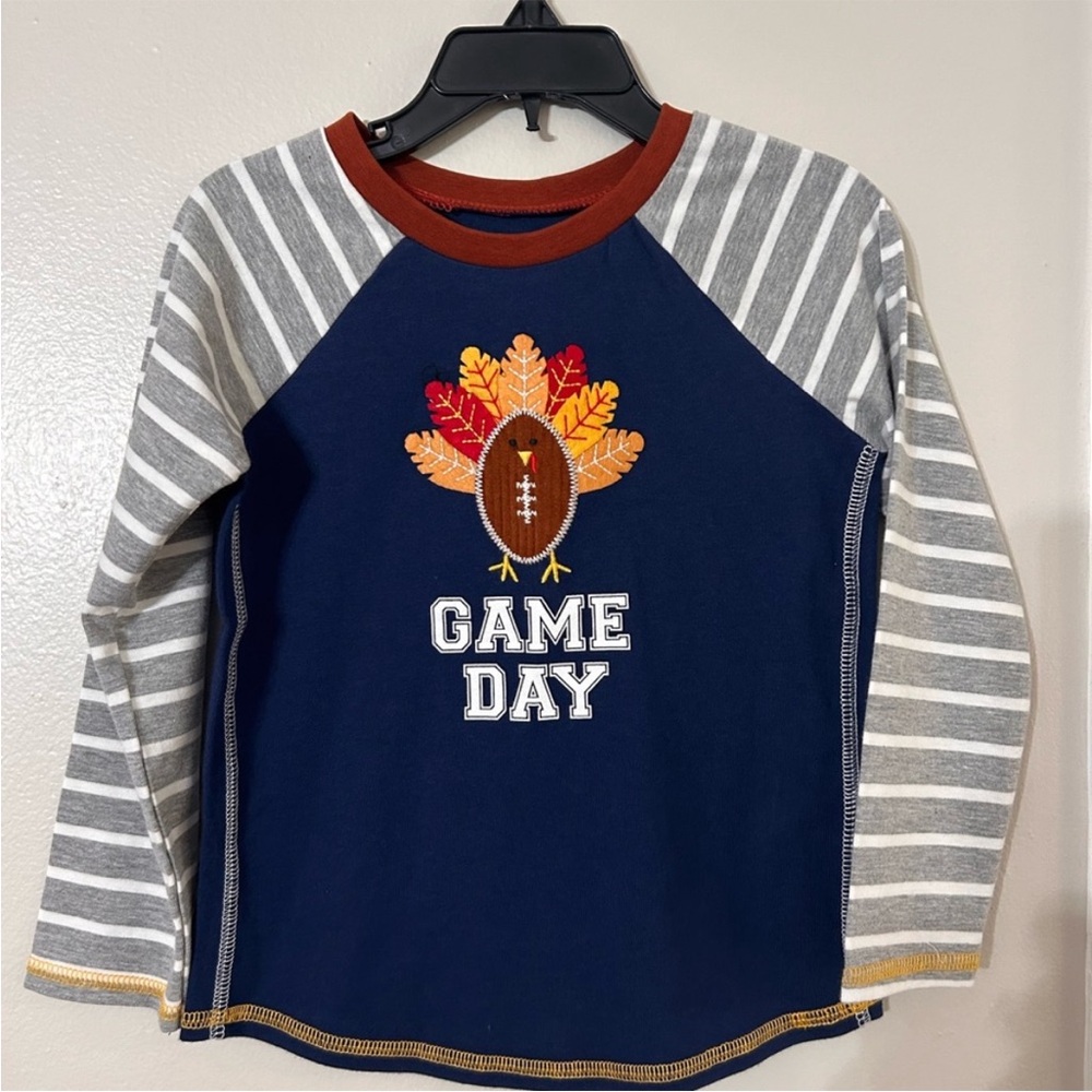 MUD PIE FOOTBALL THANKSGIVING TEE 12-18 Months